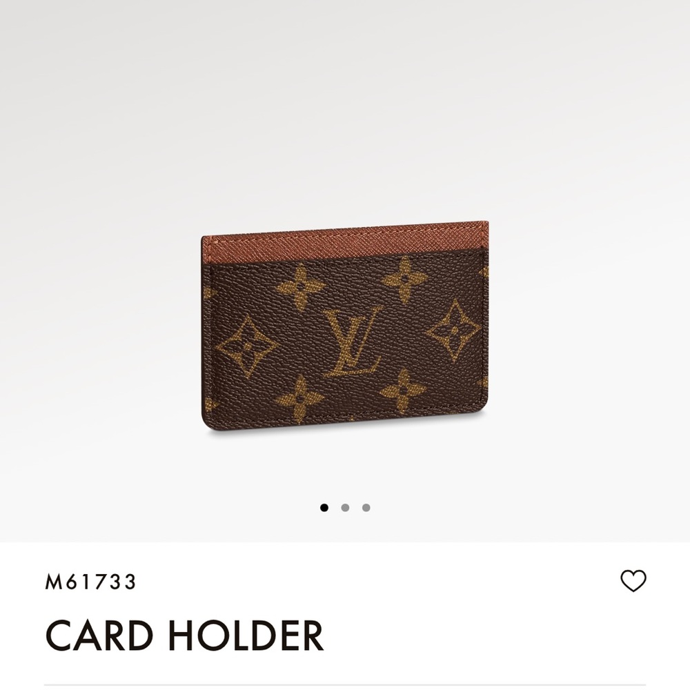 Louis Vuitton card holder (Monogram)